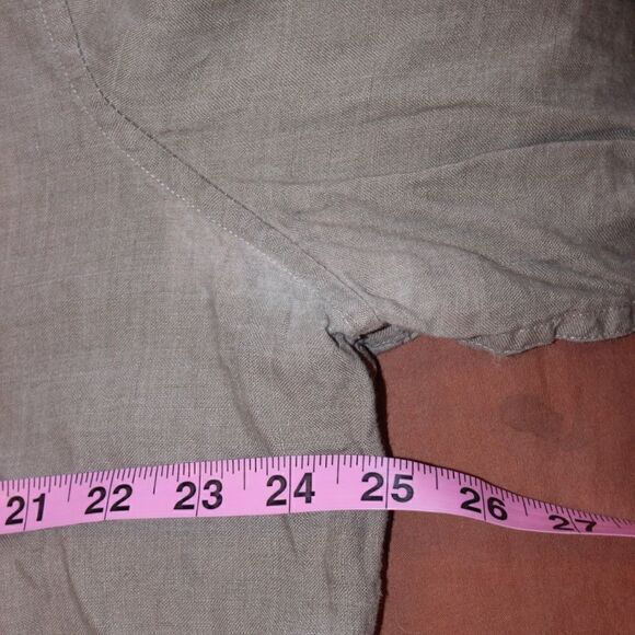 Nordstrom Trim Fit Linen Long Sleeve Button Down Shirt Men Size XL - Picture 7 of 8